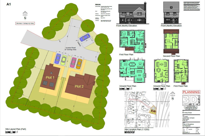 Land to side, The Lawns, Ashington, Pullborough.
